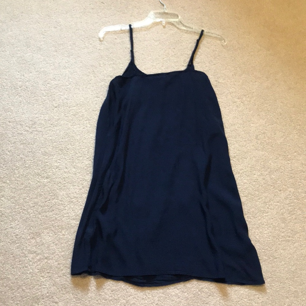 Navy Ruffled Cami Dress - Picture 3 of 3